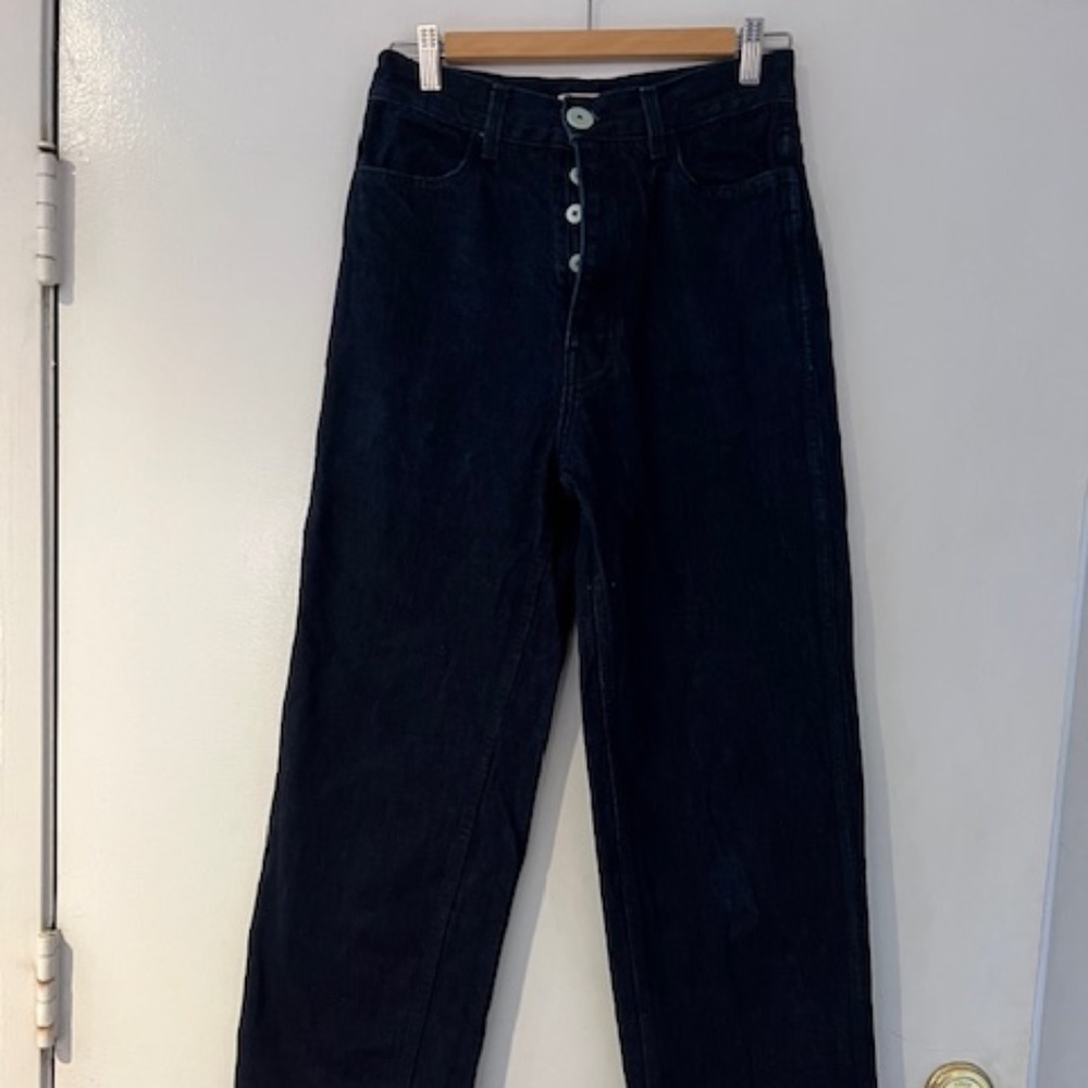 Jesse Kamm 225 made in dark Japanese Denim.